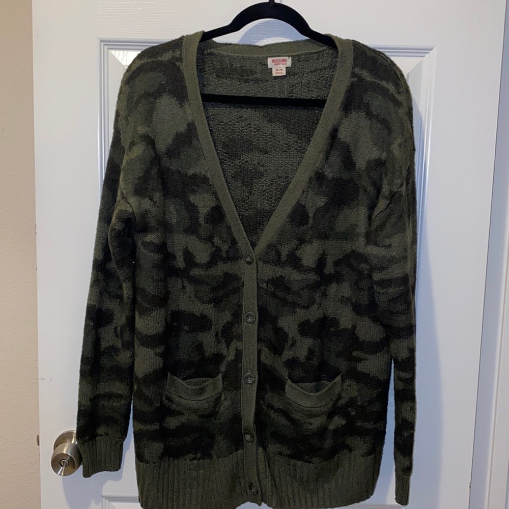 Mossino camo cardigan